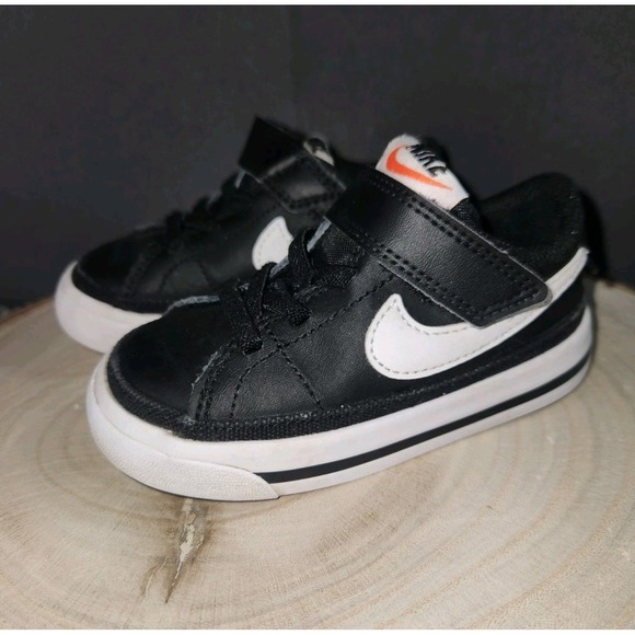 Nike Other - Nike Kids DA5382 002 Court Legacy Black Slip On Low Top Sneaker Size 6C